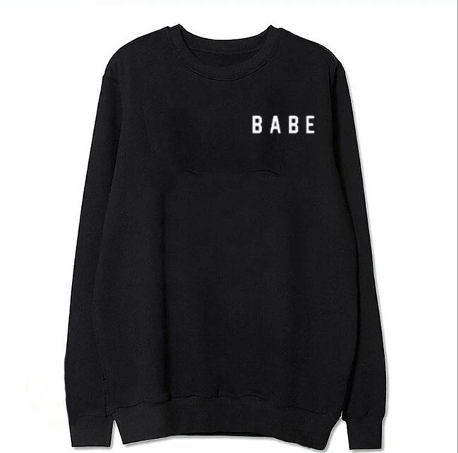 Babe толстовки с капюшоном EuropeTops 2020 женская повседневная одежда Kawaii Harajuku Kpop Sweat Punk