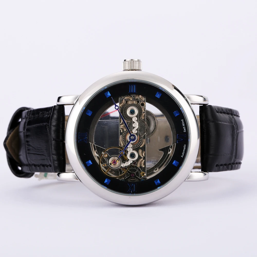 

Men's Mechanical Watches Male Automatic Timepieces Skeleton Clocks Relogios Automaticos Mecanicos Montres