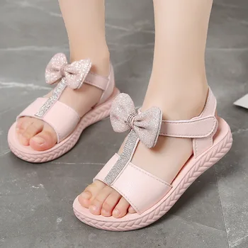 Girls Sandals Summer Sandals Lace Big Bow Rhinestone Princess Shoes Little Girls Children Soft Bottom Give Girls Birthday Gifts 
Girls Sandals Summer Sandals Lace Big Bow Rhinestone Princess Shoes Little Girls Children Soft Bottom Give Girls Birthday Gifts