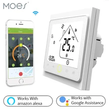 WiFi Smart Thermostat Temperature Controller for Water/Electric floor Heating Water/Gas Boiler Works with Alexa Google Home
WiFi Smart Thermostat Temperature Controller for Water/Electric floor Heating Water/Gas Boiler Works with Alexa Google Home