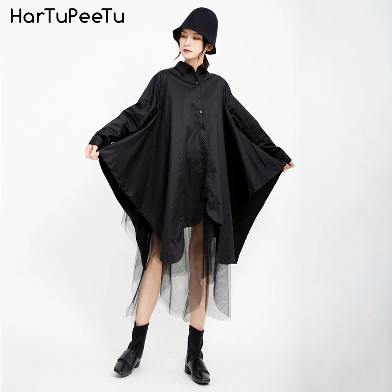 Stylish Casual Shirts Women Long Blouse Plus Size Patchwork Irregular Mesh Hem Buttons Long Sleeve Basic Tops 2020 Summer Autumn
Stylish Casual Shirts Women Long Blouse Plus Size Patchwork Irregular Mesh Hem Buttons Long Sleeve Basic Tops 2020 Summer Autumn