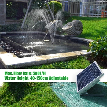 500 L/H Solar Power Fountain Brushless Water Pump Kit with Battery Remote Control Water Fountain for Bird Bath Garden Pond Decor
500 L/H Solar Power Fountain Brushless Water Pump Kit with Battery Remote Control Water Fountain for Bird Bath Garden Pond Decor