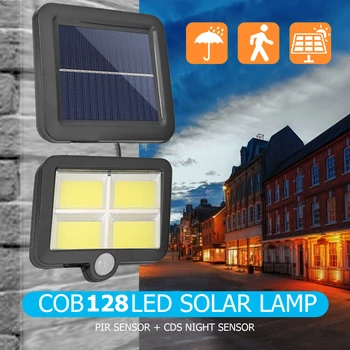 COB 128 LED Solar Light Outdoor Solar Lamp PIR Motion Sensor Wall Light Waterproof Solar Powered Sunlight for Garden Decoration
COB 128 LED Solar Light Outdoor Solar Lamp PIR Motion Sensor Wall Light Waterproof Solar Powered Sunlight for Garden Decoration