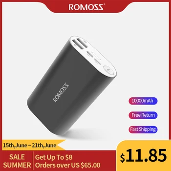 ROMOSS ACE A10 10000mAh Power Bank Dual USB Outputs Aluminum Alloy External Battery Pack For Smartph For iPhone 7 7plus
ROMOSS ACE A10 10000mAh Power Bank Dual USB Outputs Aluminum Alloy External Battery Pack For Smartph For iPhone 7 7plus