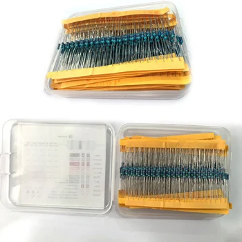 600pcs/lot 30Values* 20pcs 1% 1/4 W resistor pack set diy Metal Film Resistor kit use colored ring resistance 10 ohms~1 M ohm
600pcs/lot 30Values* 20pcs 1% 1/4 W resistor pack set diy Metal Film Resistor kit use colored ring resistance 10 ohms~1 M ohm