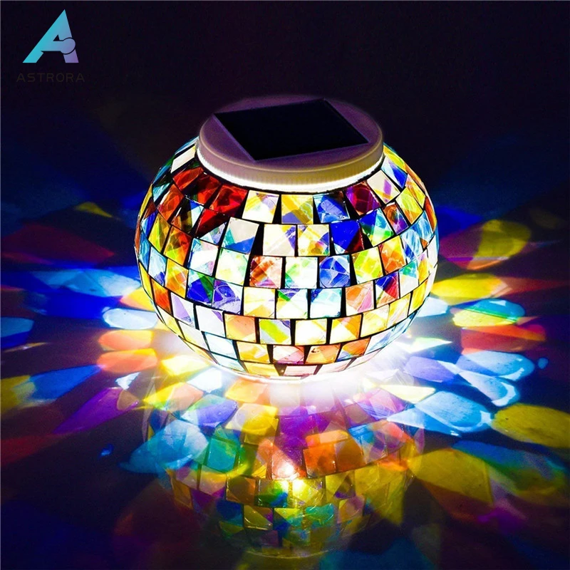 ASTRORA Color Changing Solar Powered Table Lights Mosaic Glass Ball Led Night Light for Patio Garden Table Lamps for Decorations
ASTRORA Color Changing Solar Powered Table Lights Mosaic Glass Ball Led Night Light for Patio Garden Table Lamps for Decorations