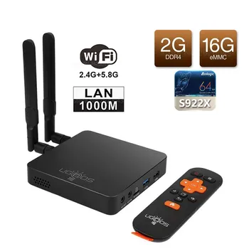 UGOOS AM6 Smart Android 9.0 TV Box Amlogic S922X DDR4 2GB RAM 16GB ROM 2.4G 5G WiFi 1000M LAN Bluetooth 4K HD OTA Media Player 
UGOOS AM6 Smart Android 9.0 TV Box Amlogic S922X DDR4 2GB RAM 16GB ROM 2.4G 5G WiFi 1000M LAN Bluetooth 4K HD OTA Media Player