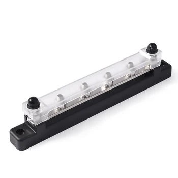 MICTUNING 4 Terminal Bus Bar & Cover Ground Distribution Block Kit Universal Car Boat Marine Power Distribution Terminal Block
MICTUNING 4 Terminal Bus Bar & Cover Ground Distribution Block Kit Universal Car Boat Marine Power Distribution Terminal Block
