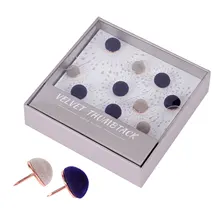 40PCS/Box Velvet Thumbtacks Cute Rose Gold Dark Blue Gray Decorative Push Pins For Cork Board And Bulletin Board
40PCS/Box Velvet Thumbtacks Cute Rose Gold Dark Blue Gray Decorative Push Pins For Cork Board And Bulletin Board