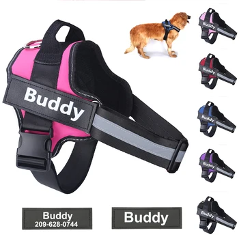 Personalized Dog Harness ID Custom Patch NO PULL Reflective Adjustable Harness Vest for Small Large Dogs Outdoor Pet Supplies
Personalized Dog Harness ID Custom Patch NO PULL Reflective Adjustable Harness Vest for Small Large Dogs Outdoor Pet Supplies