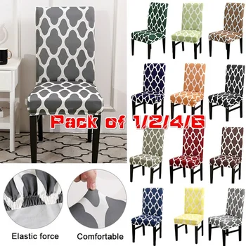 DIDIHOU 1/2/4/6PCS Printed Chair Cover Spandex Elastic Chair Covers Slipcovers Universal For Dining Room Wedding Banquet 
DIDIHOU 1/2/4/6PCS Printed Chair Cover Spandex Elastic Chair Covers Slipcovers Universal For Dining Room Wedding Banquet