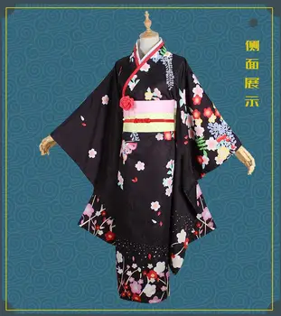 Game Bishoujo Mangekyou 5 Renge Cosplay Costumes Women's Wear Black Printed Kimono / Bathrobe Full Set Unisex Role Play Clothing 
Game Bishoujo Mangekyou 5 Renge Cosplay Costumes Women's Wear Black Printed Kimono / Bathrobe Full Set Unisex Role Play Clothing