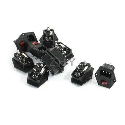10x Red Pilot Lamp 4Pin Rocker Switch Fuse Holder IEC320 C14 Inlet Power Socket 
10x Red Pilot Lamp 4Pin Rocker Switch Fuse Holder IEC320 C14 Inlet Power Socket