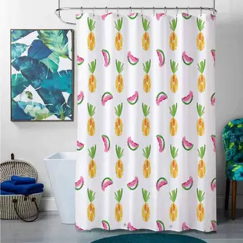 Shower Curtains Beach Theme Pineapple Decor,Pineapple and Watermelon Fruit Themed Minimal Sketch Style Pastel Watercolor Pattern
Shower Curtains Beach Theme Pineapple Decor,Pineapple and Watermelon Fruit Themed Minimal Sketch Style Pastel Watercolor Pattern