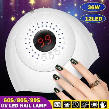 36W USB Nail UV Lamp For Manicure LED Lamp For All Gels Drying Gel Nail Polish With LCD Nail Dryer 3 Timing Nail Art Lamp
36W USB Nail UV Lamp For Manicure LED Lamp For All Gels Drying Gel Nail Polish With LCD Nail Dryer 3 Timing Nail Art Lamp