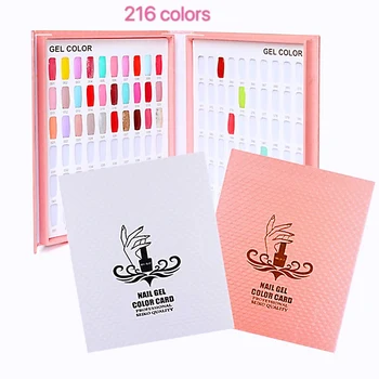 216 Colors Nail Tips Display Book Nail Art Showing Shelf Gel Nail Polish Color Card Painting Dedicated Board with False Nail
216 Colors Nail Tips Display Book Nail Art Showing Shelf Gel Nail Polish Color Card Painting Dedicated Board with False Nail