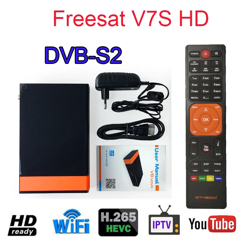 Receptor Gtmedia v8 nova DVB-S2 Satellite Receiver Freesat v8 with Spain 6lines for 2year Support H.265 Built-in WiFi freesat v8
Receptor Gtmedia v8 nova DVB-S2 Satellite Receiver Freesat v8 with Spain 6lines for 2year Support H.265 Built-in WiFi freesat v8