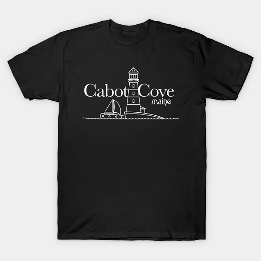 Фото Cabot Cove Мэн футболка убийства написала жуткий cabot cove ретро телевизор mystery