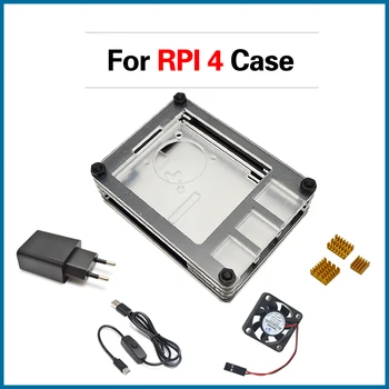 MICROBOT For Raspberry Pi 4 Model B with heat sink and power line type-c interface EU Charger Adapter Raspberry Pi 4 Case RPI107
MICROBOT For Raspberry Pi 4 Model B with heat sink and power line type-c interface EU Charger Adapter Raspberry Pi 4 Case RPI107