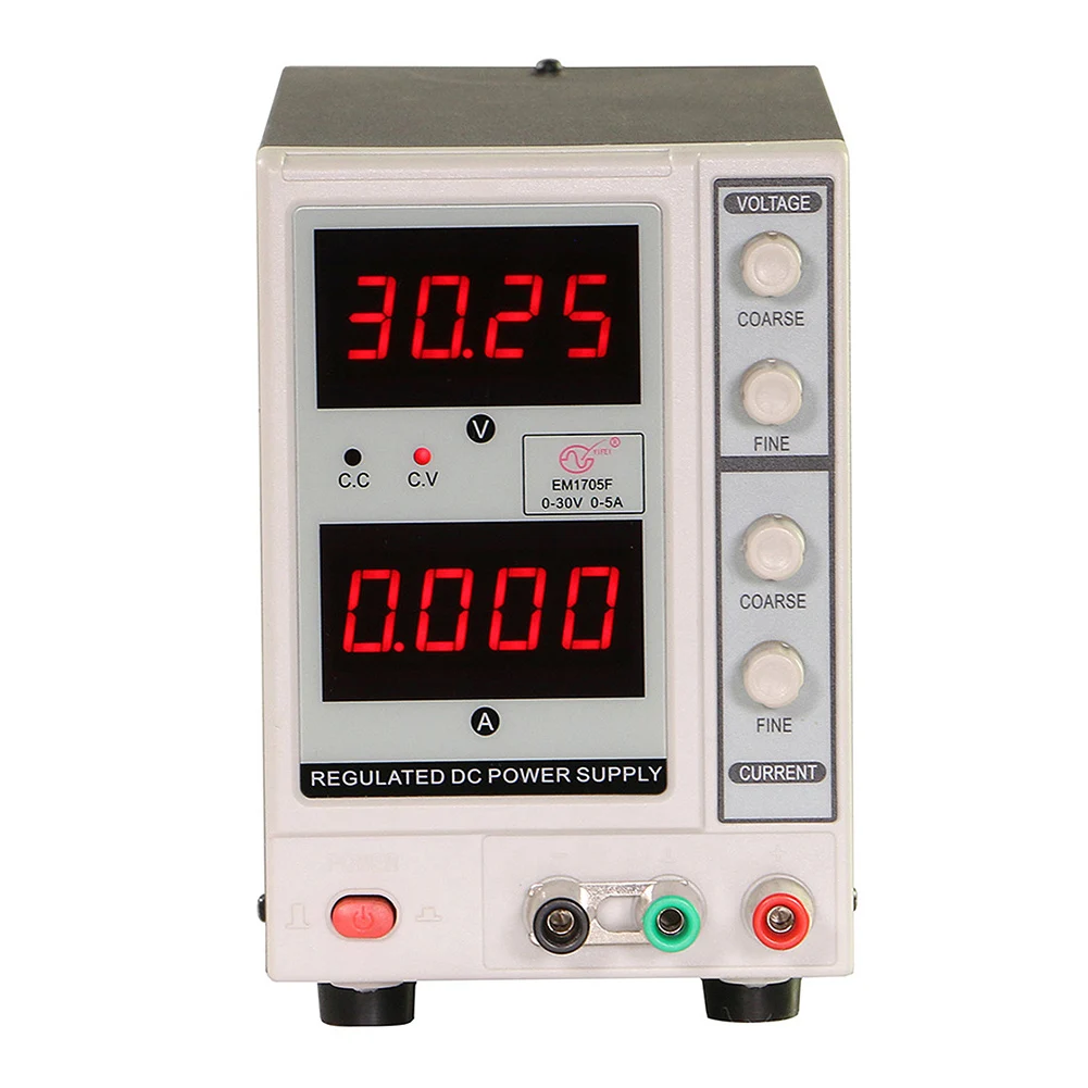 Direct Current Power Supply Adjustable 30V/5A 4 Digits Voltage Regulator for Electronics Repair ALI88
Direct Current Power Supply Adjustable 30V/5A 4 Digits Voltage Regulator for Electronics Repair ALI88