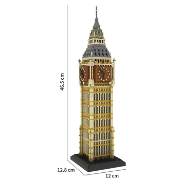 9920 World Famous Architecture Elizabeth Tower Big Ben 3D Modle Small Mini Diamond Blocks Bricks Building Toy for Kids Gifts
9920 World Famous Architecture Elizabeth Tower Big Ben 3D Modle Small Mini Diamond Blocks Bricks Building Toy for Kids Gifts