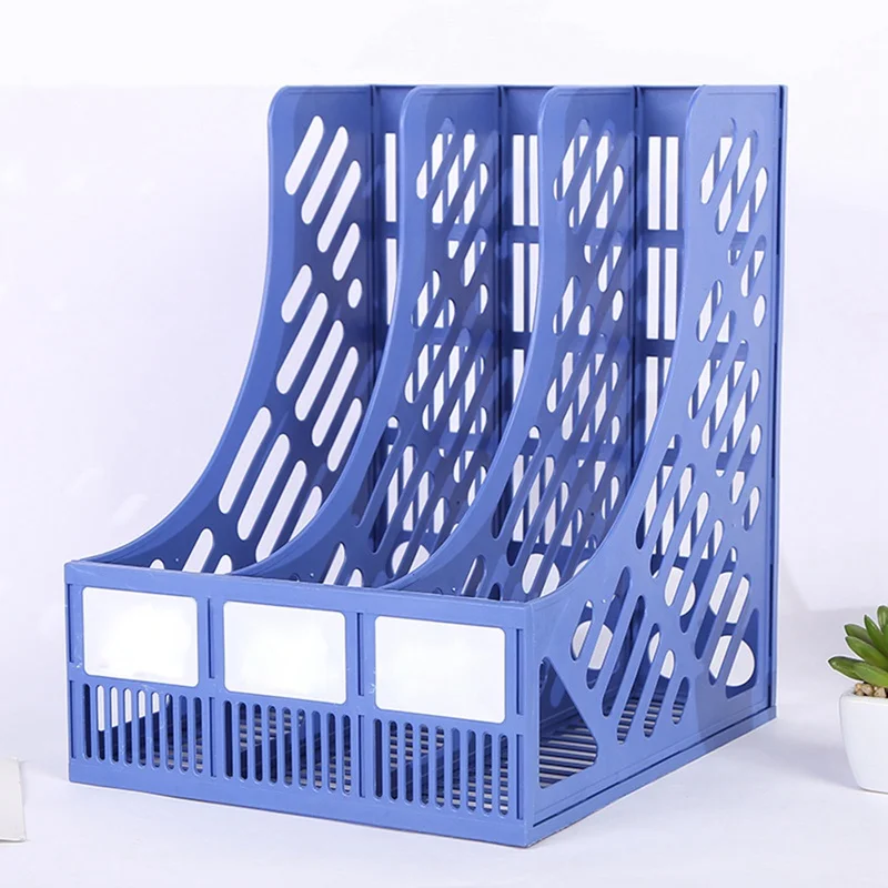 A4 File Desktop Holder Plastic Document Shelf File Box Three Columns Stable File Bar Papers Basket Data Rack Office Organizer
A4 File Desktop Holder Plastic Document Shelf File Box Three Columns Stable File Bar Papers Basket Data Rack Office Organizer