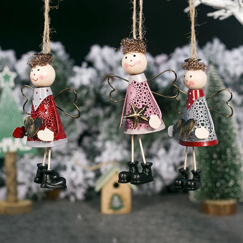 Christmas Tree Hanging Angel Santa Bells Decoration Xmas Party Wedding Ornament Metal Pendants Christmas Gifts
Christmas Tree Hanging Angel Santa Bells Decoration Xmas Party Wedding Ornament Metal Pendants Christmas Gifts
