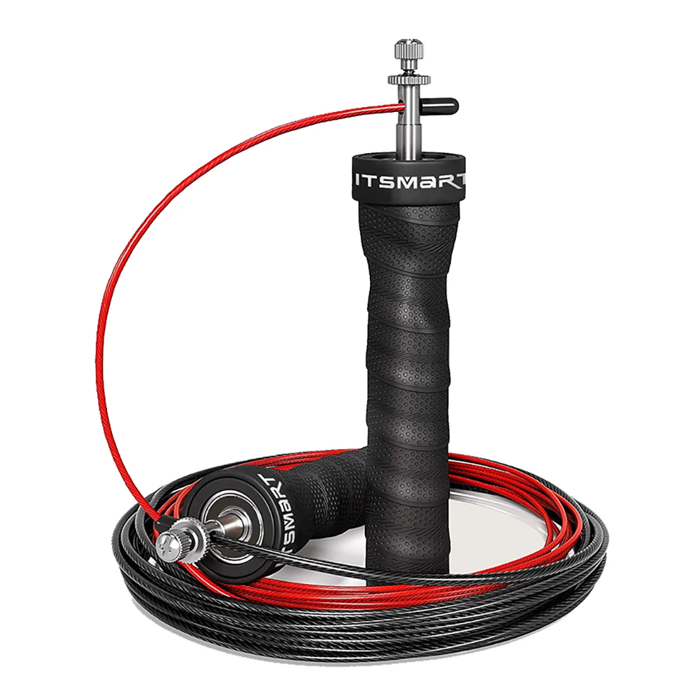 Crossfit Jump Rope Skip Speed Weighted Jump Ropes With Extra Speed Cable Ball Bearings Anti-Slip Handle For Double Unders
Crossfit Jump Rope Skip Speed Weighted Jump Ropes With Extra Speed Cable Ball Bearings Anti-Slip Handle For Double Unders