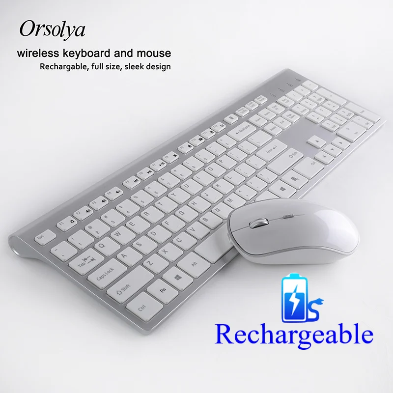 Rechargeable 106 Keys Full Size Wireless Keyboard and Mouse Italian/German/US/UK Keyboard Mouse Set,For Computer PC Laptop
Rechargeable 106 Keys Full Size Wireless Keyboard and Mouse Italian/German/US/UK Keyboard Mouse Set,For Computer PC Laptop