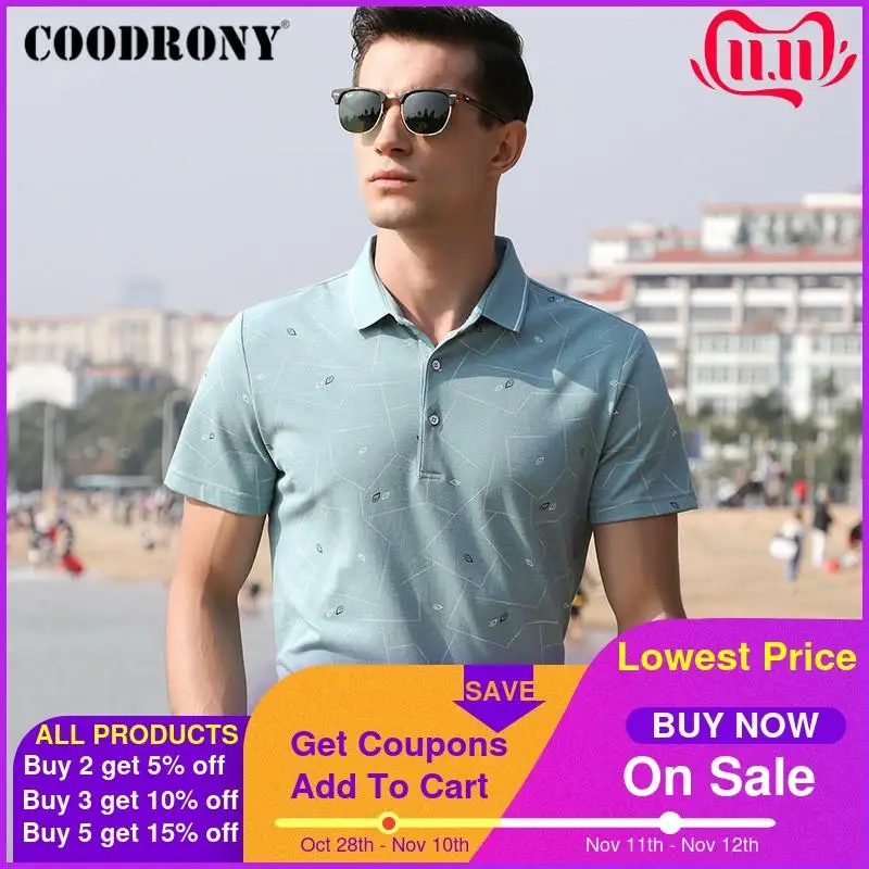COODRONY T Shirt Men Turn-down Collar Tee Shirt Homme Spring Summer Short Sleeve T-Shirt Men Business Casual Mens Clothes P5025S
COODRONY T Shirt Men Turn-down Collar Tee Shirt Homme Spring Summer Short Sleeve T-Shirt Men Business Casual Mens Clothes P5025S