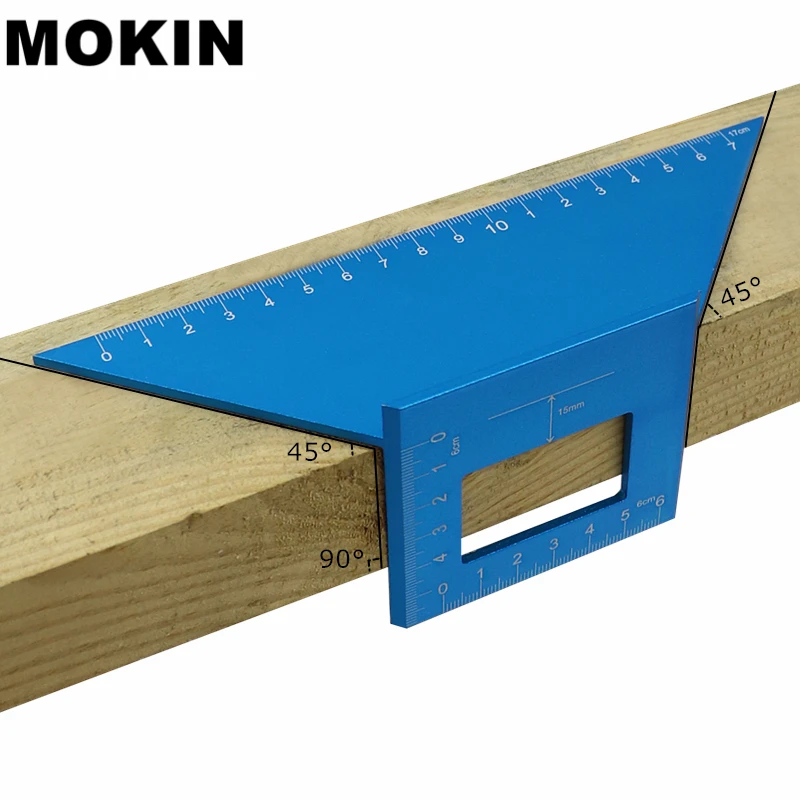 45 degrees 90 degrees Angle Ruler Woodworking Scriber T Ruler Marking Gauge Aluminum Alloy Protractor Carpentry Tools
45 degrees 90 degrees Angle Ruler Woodworking Scriber T Ruler Marking Gauge Aluminum Alloy Protractor Carpentry Tools