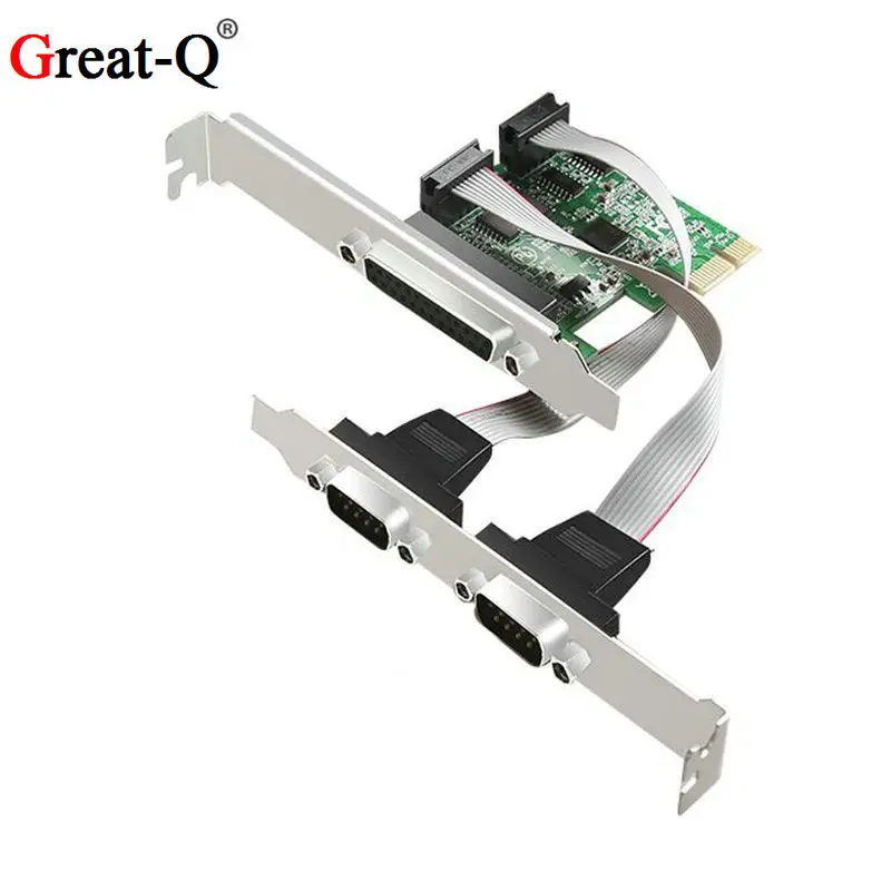 2 Port RS232 RS-232 Serial Port COM & DB25 Printer Parallel Port LPT to PCI-E PCI Express Card Adapter Converter WCH CH382L
2 Port RS232 RS-232 Serial Port COM & DB25 Printer Parallel Port LPT to PCI-E PCI Express Card Adapter Converter WCH CH382L