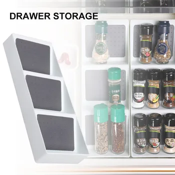 Kitchen Spice Rack Drawer Storage Non-skid 3 Grids Organizers for Seasonings Bottles DC112
Kitchen Spice Rack Drawer Storage Non-skid 3 Grids Organizers for Seasonings Bottles DC112