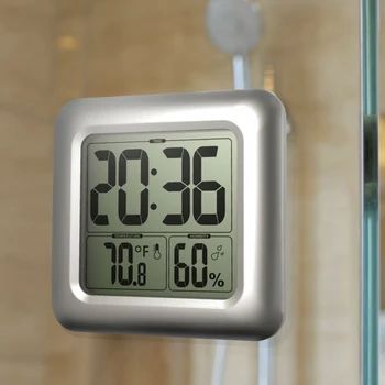 Clock Waterproof LCD Display Hygrometer Shower Square Thermometer Bathroom Large Screen
Clock Waterproof LCD Display Hygrometer Shower Square Thermometer Bathroom Large Screen