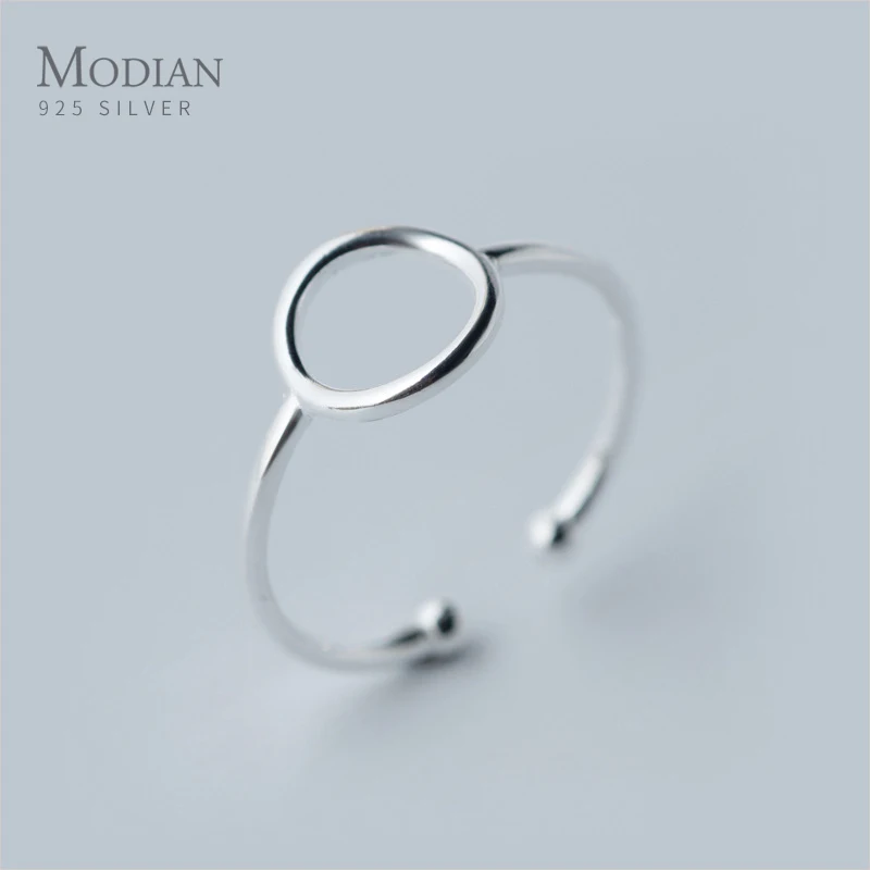 Modian High Quality 100% 925 Sterling Silver Classic Round Finger Rings for Women Simple Geometric Free Size Ring Jewelry Gift
Modian High Quality 100% 925 Sterling Silver Classic Round Finger Rings for Women Simple Geometric Free Size Ring Jewelry Gift