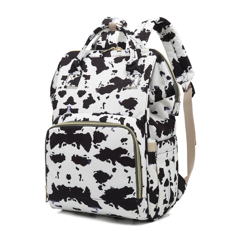 

Cow Spots Print Diaper Bag Backpack Maternity Baby Changing Bag Backpacks