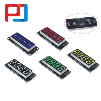 TM1637 4-Digit Digital LED 0.56 Display Tube Decimal 7 Segments Clock Double Dots Module 0.56 inch W/R/G/B/Y Display For Arduino
TM1637 4-Digit Digital LED 0.56 Display Tube Decimal 7 Segments Clock Double Dots Module 0.56 inch W/R/G/B/Y Display For Arduino