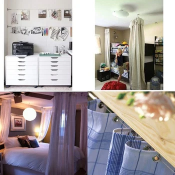 Curtain Drape Wire Rod Set with 12 Clips, Stainless Steel Picture Hanging Wire Clothesline Wire Multi-Purpose Set Hang Photos, N
Curtain Drape Wire Rod Set with 12 Clips, Stainless Steel Picture Hanging Wire Clothesline Wire Multi-Purpose Set Hang Photos, N