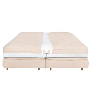 Bed Bridge Twin To King Converter Kit, Mattress Extender Set To Fill In Gap,Memory Foam Filler Pad And Connector Strap For Guest