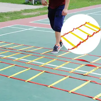 Agility Foot Sports &Amp; Outdoors Football Outdoor Gait Training Ladder Football Training Equipment 8 Rungs Tool Exercise
Agility Foot Sports &Amp; Outdoors Football Outdoor Gait Training Ladder Football Training Equipment 8 Rungs Tool Exercise