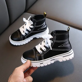 Fashion Boys Martin Boots Children's Shoes sneakers Spring and Autumn New Lace Up Leather Girls Boots Non-slip Kids Ankle Boots
Fashion Boys Martin Boots Children's Shoes sneakers Spring and Autumn New Lace Up Leather Girls Boots Non-slip Kids Ankle Boots