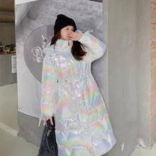 Mid-length Down Cotton Padded Coats Women 2021 Korean Long Sleeve Stand Collar Hooded Drawstring Waist Thick Warm Cotton Outwear
Mid-length Down Cotton Padded Coats Women 2021 Korean Long Sleeve Stand Collar Hooded Drawstring Waist Thick Warm Cotton Outwear