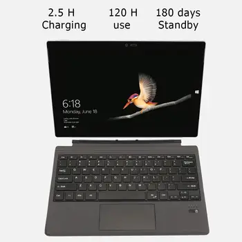 12 inch Ultrathin Bluetooth Keyboard Wireless Tablet Keypad for Surface Pro 3-6 Ultra-thin Portable 4MM Style Easy to Carry
12 inch Ultrathin Bluetooth Keyboard Wireless Tablet Keypad for Surface Pro 3-6 Ultra-thin Portable 4MM Style Easy to Carry