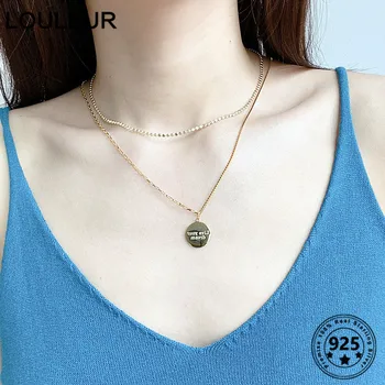 Louleur 925 Sterling Silver Necklace Gold Color Pendant Necklace Live Your Dream For Women Silver 925 Fine Jewelry Charms
Louleur 925 Sterling Silver Necklace Gold Color Pendant Necklace Live Your Dream For Women Silver 925 Fine Jewelry Charms