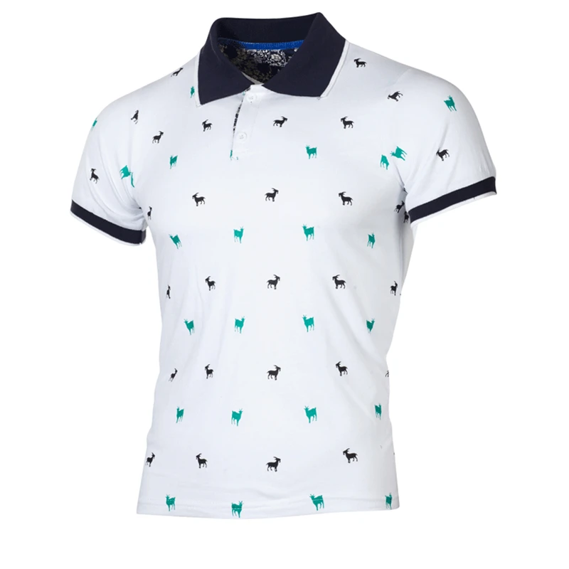 New Men Lapel POLO Shirt Trend Personality Printing European-style Large-sized POLO Shirt Fashion Business Casual Short-sleeved 
New Men Lapel POLO Shirt Trend Personality Printing European-style Large-sized POLO Shirt Fashion Business Casual Short-sleeved