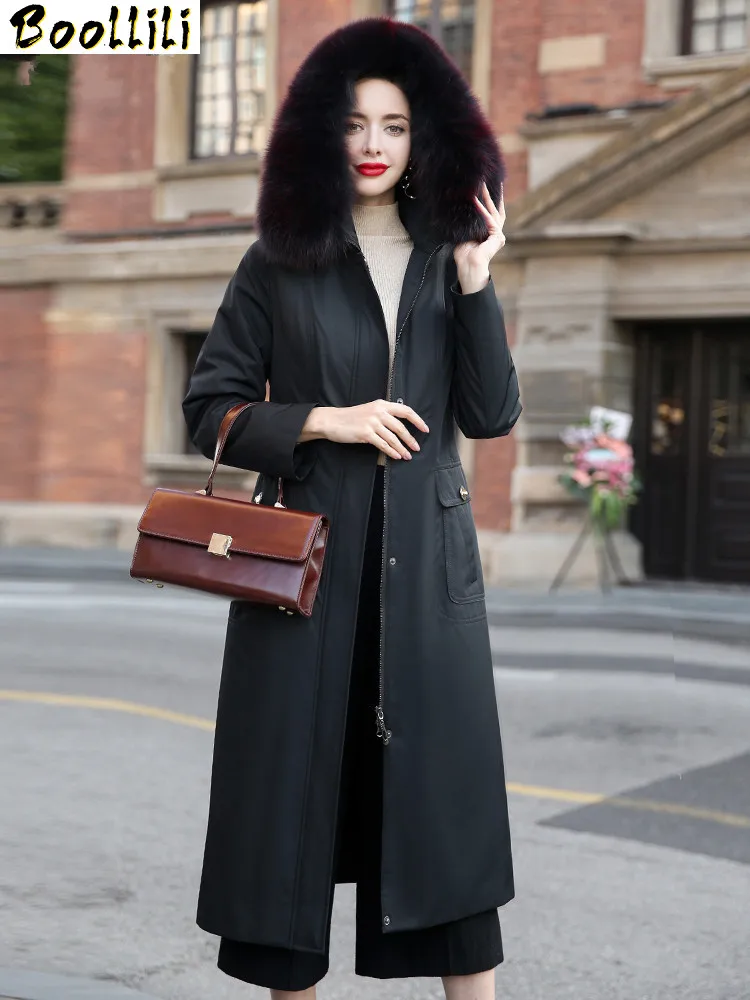 Boollili Parka Real Fur Coat Female Rabbit Fur Liner Warm Jacket Winter Coat Women Fox Fur Collar Vintage Long Coats Plus Size
Boollili Parka Real Fur Coat Female Rabbit Fur Liner Warm Jacket Winter Coat Women Fox Fur Collar Vintage Long Coats Plus Size