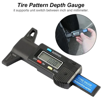 Digital Auto Thickness Detection Gauge 0-25MM Car Tire Pattern Depth Meter Digital Tyre Pattern Tread Inspection Tools
Digital Auto Thickness Detection Gauge 0-25MM Car Tire Pattern Depth Meter Digital Tyre Pattern Tread Inspection Tools