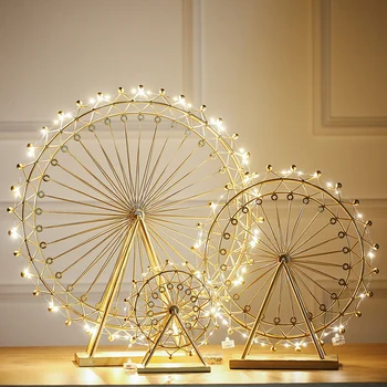 Nordic creative ferris wheel pendants rotating luminescent model living room room TV cabinet wine cabinet vintage home decor
Nordic creative ferris wheel pendants rotating luminescent model living room room TV cabinet wine cabinet vintage home decor