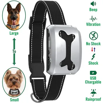 Pet Training Collar-Stop Barking-Vibration, Sound, Electric Shock-Humane and Safe for Dogs
Pet Training Collar-Stop Barking-Vibration, Sound, Electric Shock-Humane and Safe for Dogs