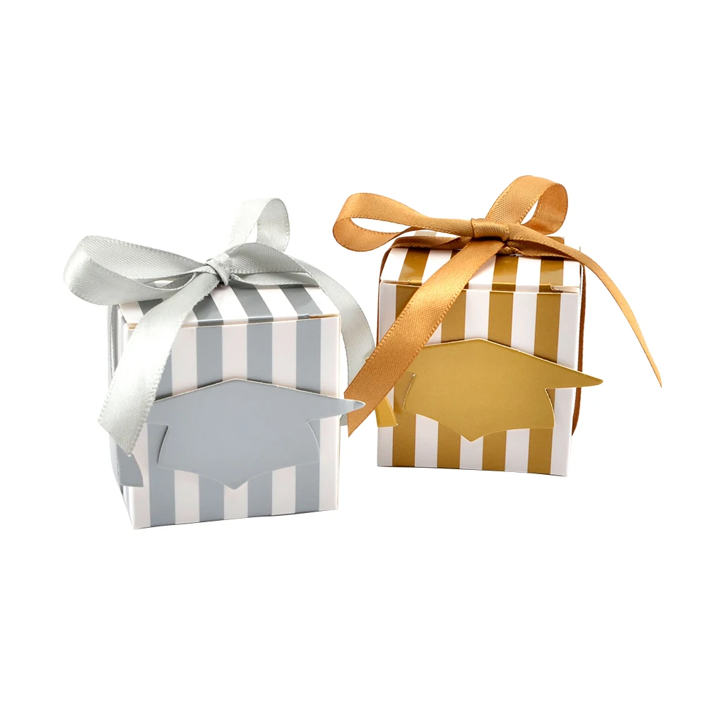 50 Pcs Candy Boxes Graduation Cap Patterned Creative Candy Container Treat Boxes Gift Boxes with Ribbon for Graduation Party
50 Pcs Candy Boxes Graduation Cap Patterned Creative Candy Container Treat Boxes Gift Boxes with Ribbon for Graduation Party